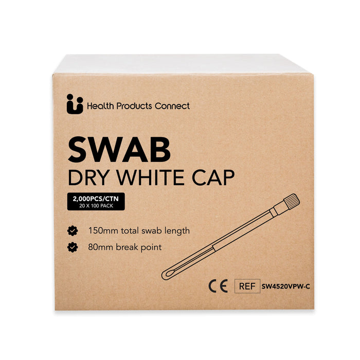 Swab Dry White Cap