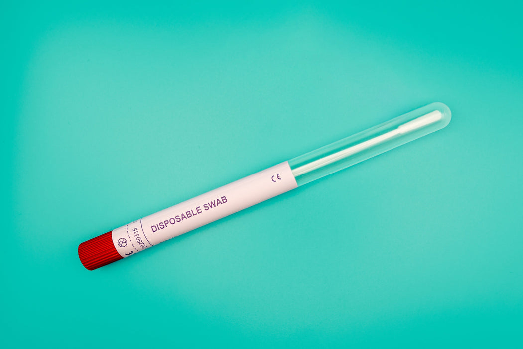 Swab Nylon Flocked Red Cap