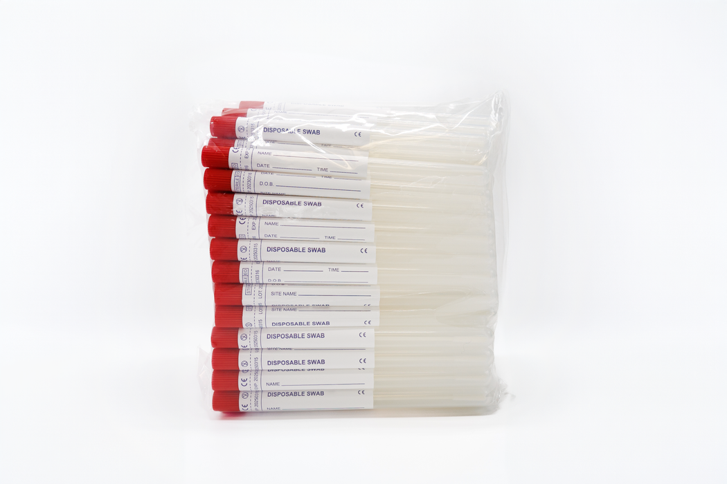 Swab Nylon Flocked Red Cap