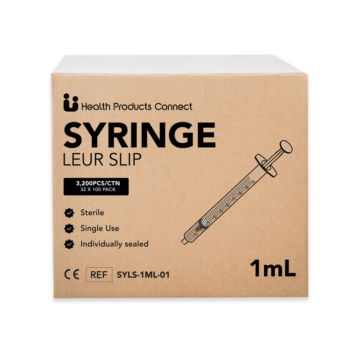 Syringe 1mL Leur Slip